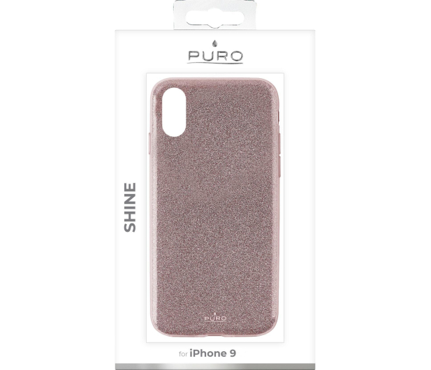 Etui Glitter Shine Cover do iPhone XR różowe złoto - 1384577 - zdjęcie 2